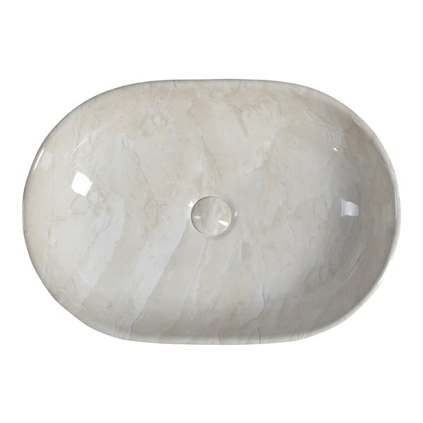 Bēša keramikas izlietne 59x42 cm Dalma – Sapho-image-3