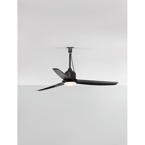 Matēti melna metāla LED griestu lampa ar regulējamu spilgtumu Blowy – Nova Luce-image-4