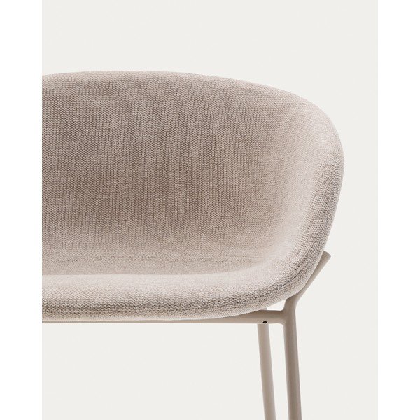 Bēšs bāra krēsls (sēdekļa augstums 65 cm) Yvette – Kave Home-image-3