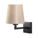 Melna/krēmkrāsas sienas lampa ø 18 cm Profil – Opviq lights