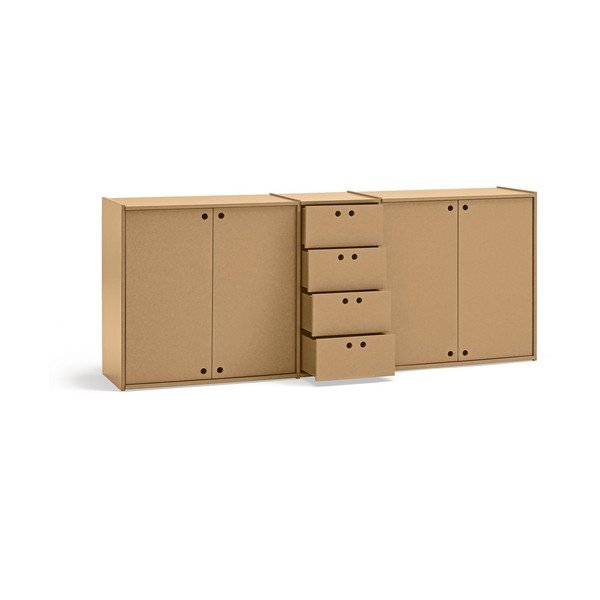 Dabīga toņa kumode 197x80x40 cm Wally – Teulat-image-3