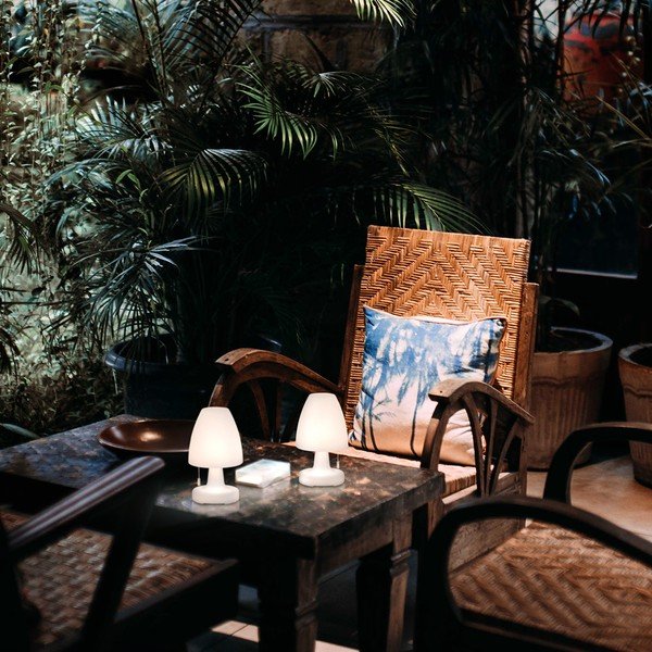 Balta LED galda lampa (augstums 25 cm) Termoli – Fischer & Honsel-image-1