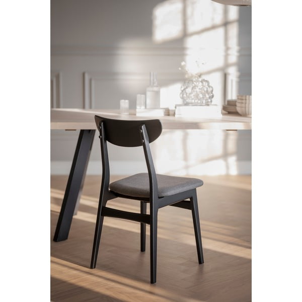 Melni ēdamistabas krēsli (2 gab.) Rodham – Rowico-image-1