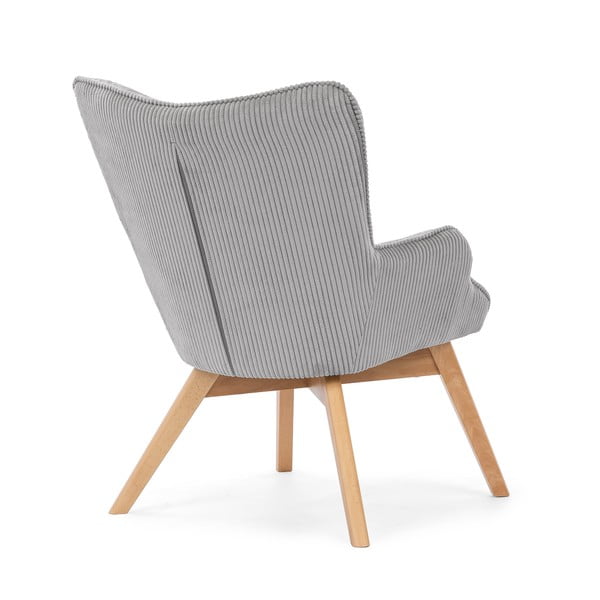 Pelēks velveta atpūtas krēsls Niko – Ropez-image-3