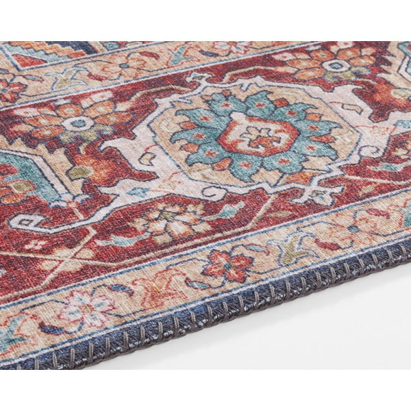 Zili sarkans paklājs Nouristan Sylla, 80 x 200 cm-image-3