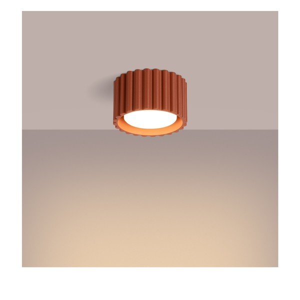 Terakotas oranža metāla prožektora tipa lampa ø 10 cm Zora – Sollux-image-4