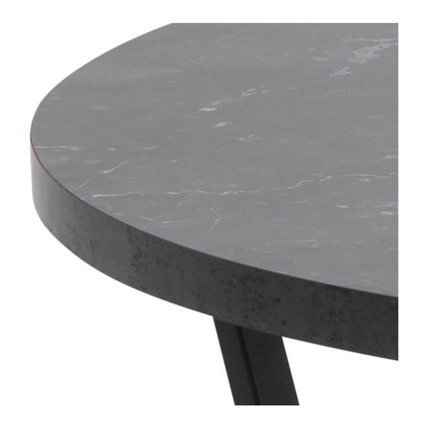 Melns apaļš žurnālgaldiņš ø 77 cm Amble – Actona-image-1