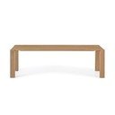 Dabīga toņa ēdamgalds ar ozolkoka imitāciju 110x220 cm Deyanira – Kave Home