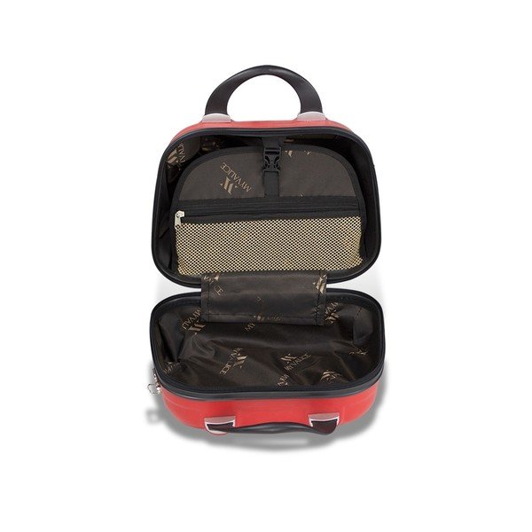 Sarkans sieviešu ceļojumu koferis My Valice SMART BAG LASSO Make Up & Hand Suitcase-image-3