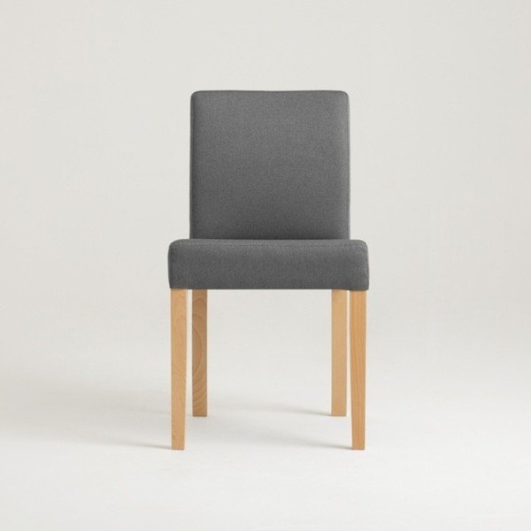 Vidēji pelēks krēsls ar dabīgām kājām Custom Form Wilton-image-2