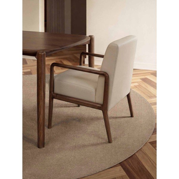 Bēšs ar rokām darināts vilnas apaļš paklājs ø 200 cm Greenwich – Ted Baker-image-2