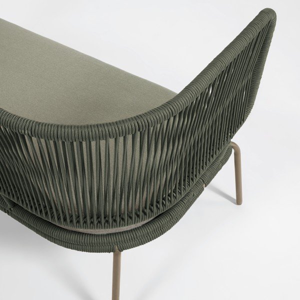 Zaļš dārza dīvāns ar tērauda konstrukciju Kave Home Nadin-image-1