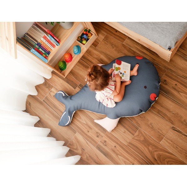 Pelēks bērnu sēžammaiss Whale – The Wild Hug-image-3