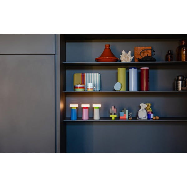 Zila LED galda lampa ar regulējamu spilgtumu (augstums 17,5 cm) Victoria – Remember-image-1