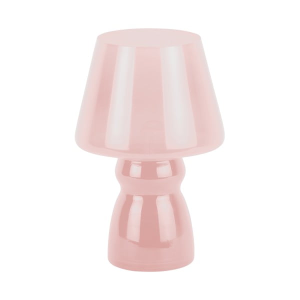 Gaiši rozā LED galda lampa ar stikla abažūru (augstums 25,5 cm) Classic – Leitmotiv