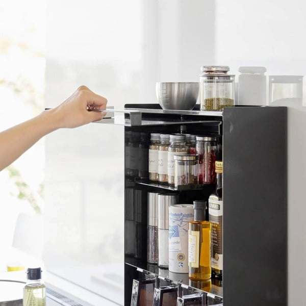 Metāla garšvielu organizators Tower – YAMAZAKI-image-2