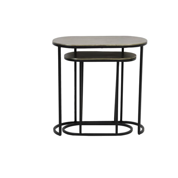 Metāla sānu galdiņi (2 gab.) 26x53 cm Bocov – Light & Living-image-2