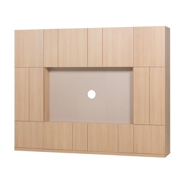 Dabīga toņa modulārais TV galdiņš 268x215 cm Build – WOOOD-image-2