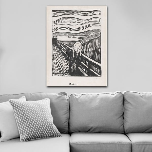 Glezna 70x100 cm Edvard Munch Sketch – Wallity-image-1