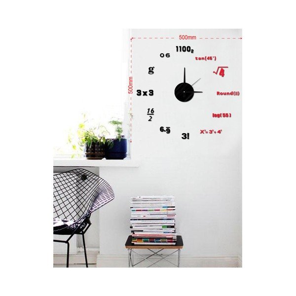 Mauro Ferretti Math sienas pulkstenis, ⌀ 50 cm-image-1