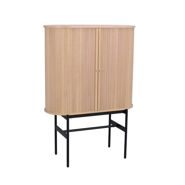 Dabīga toņa skapītis ar ozolkoka imitāciju 102x146 cm Haddington – Rowico-image-2