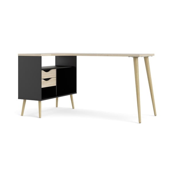 Darba galds ar ozolkoka imitāciju 145x81 cm Oslo – Tvilum