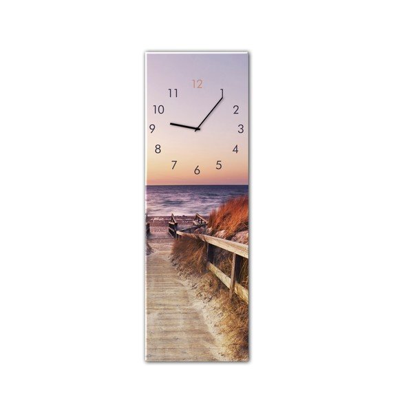 Sienas pulkstenis Styler Glassclock Sunset, 20 x 60 cm