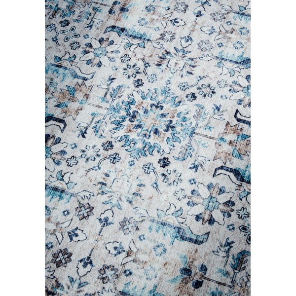 Gaiši zils paklājs 120x160 cm Saveh Cream Blue – Elle Decoration-image-4