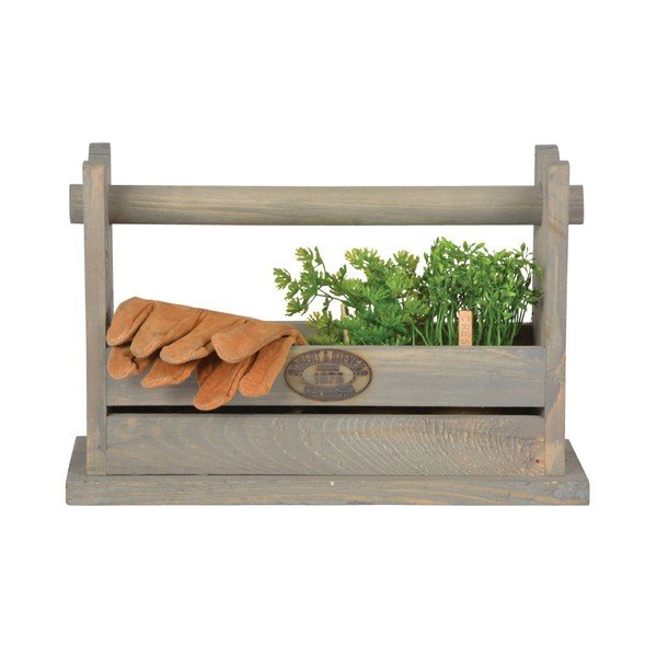 Esschert Design Trinity priedes koka instrumentu kaste / taburete-image-1