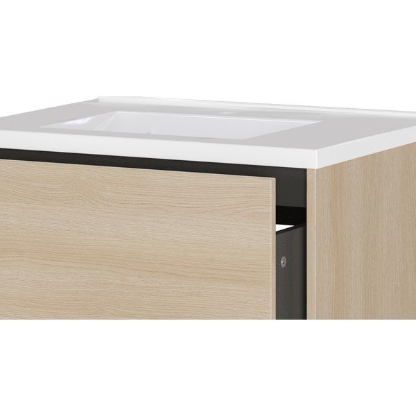 Balts matēts piekarams skapītis zem izlietnes 61x61 cm Bodera – Germania-image-4