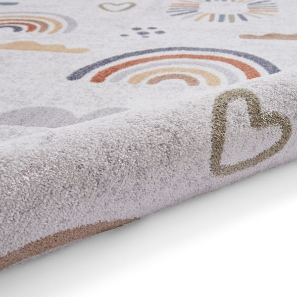 Krēmkrāsas bērnu paklājs 80x150 cm Vida Kids Rainbow – Think Rugs-image-4