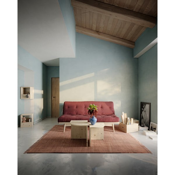 Izvelkamais dīvāns Karup Design Folk Raw/Dark Green-image-1