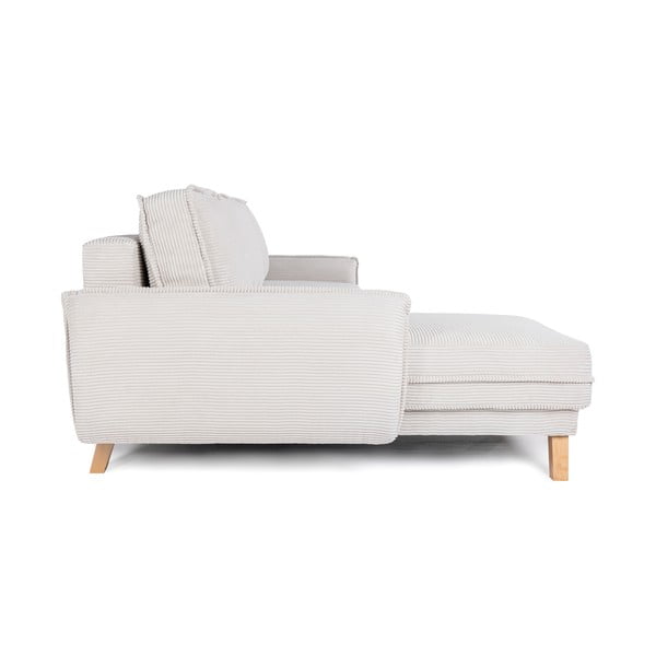 Bēšs velveta salokāms stūra dīvāns (ar maināmu stūri) Tori – Bonami Selection-image-3