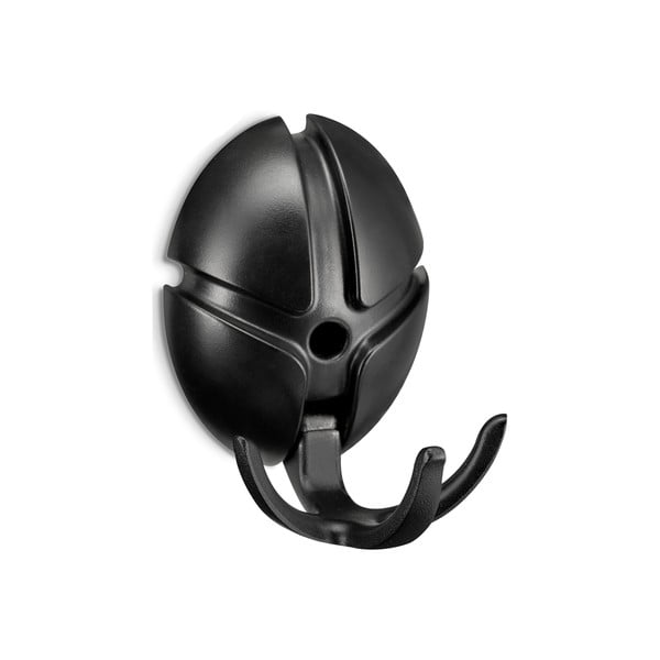 Melns plastmasas sienas āķis Tick – Spinder Design-image-2