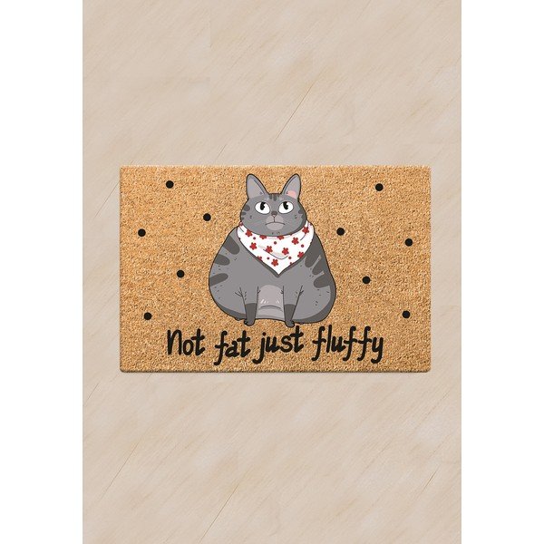 Paklājs kaķu bļodiņai Petpetite Not Fat Just Fluffy, 60 x 40 cm-image-1