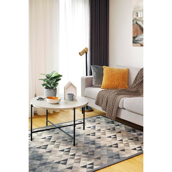 Pelēks divpusējs paklājs Narma Kiva, 80 x 250 cm-image-2