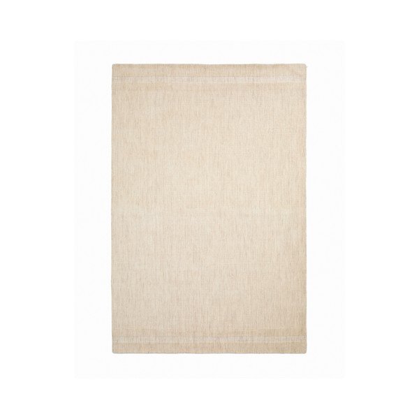 Krēmkrāsas ar rokām darināts vilnas paklājs 160x230 cm Dalena – Kave Home