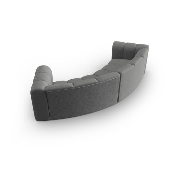 Pelēks dīvāns 322 cm Lupine – Micadoni Home-image-3