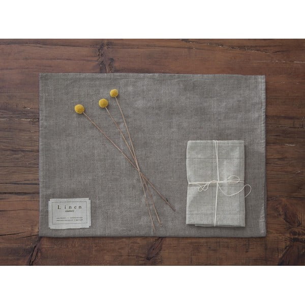 4 lina salvešu komplekts Really Nice Things Grey Lines, 43 x 43 cm-image-3