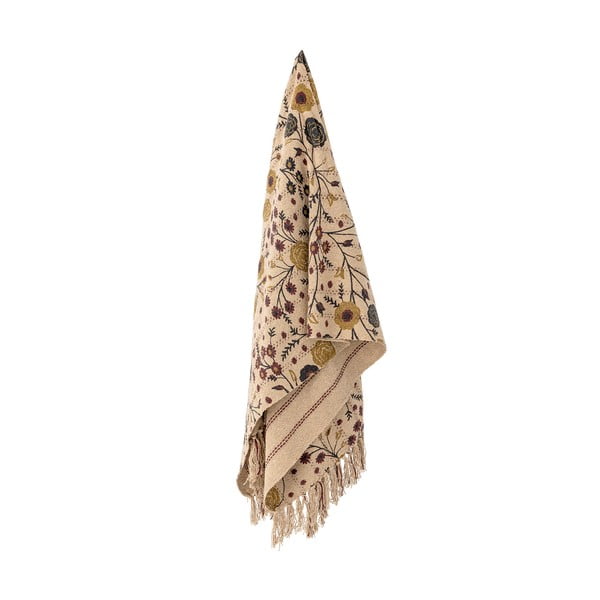 Brūns pleds no pārstrādātas kokvilnas 130x160 cm Eydis – Bloomingville