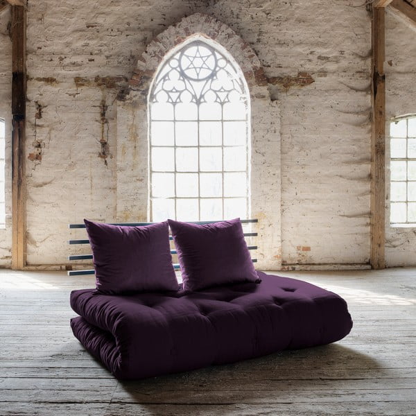Dīvāns gulta Karup Shin Sano Black/Purple