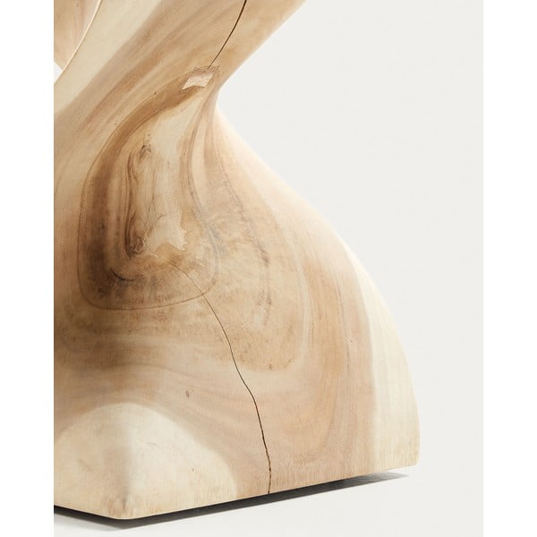 Mungura masīvkoka sānu galdiņš 30x30 cm Hakon – Kave Home-image-2