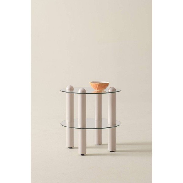 Stikla apaļš sānu galdiņš ø 48 cm Egan – Jotex-image-1