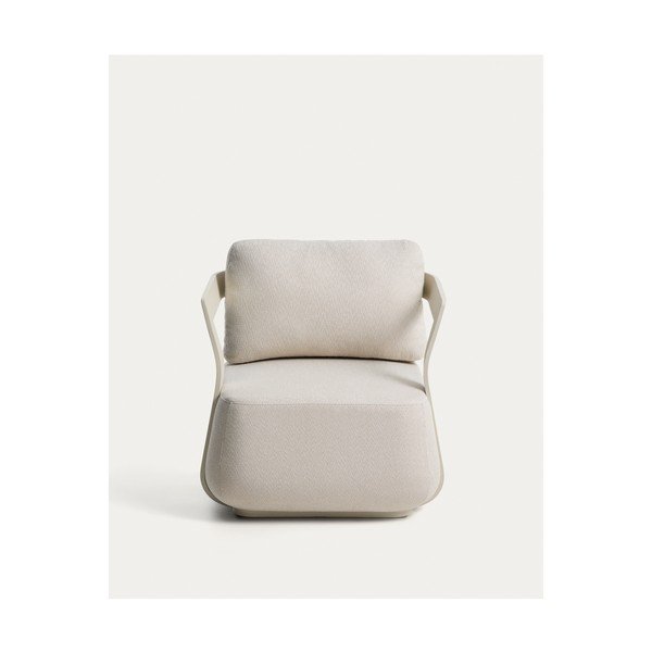 Krēmkrāsas polsterēts dārza atpūtas krēsls Tamaris – Kave Home-image-2