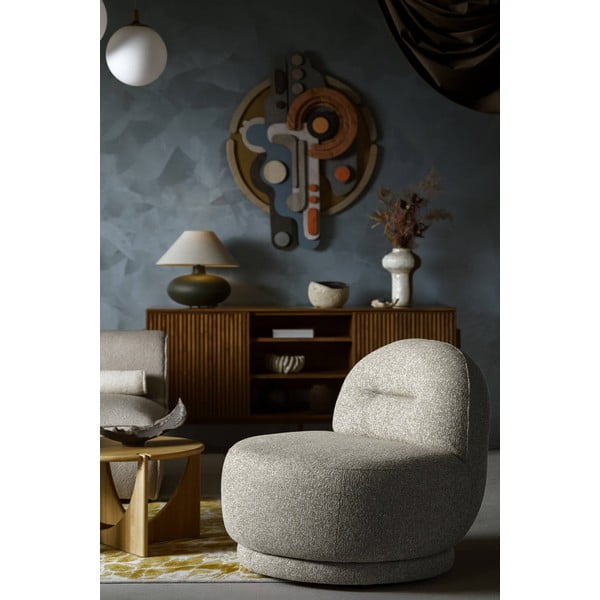 Pelēks/brūns atpūtas krēsls Ovo – Miuform-image-1