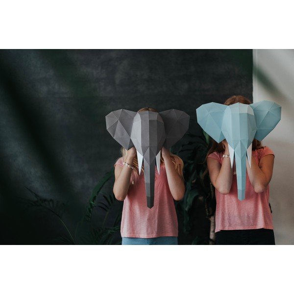 Radošs komplekts papīra locīšanai Papertime Grey Elephant-image-1