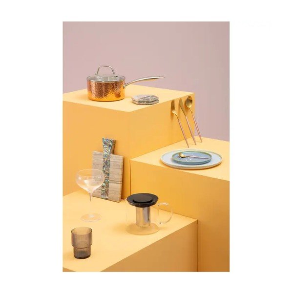 Zelta krāsas nerūsējošā tērauda galda piederumi (16 gab.) Avie – Premier Housewares-image-4