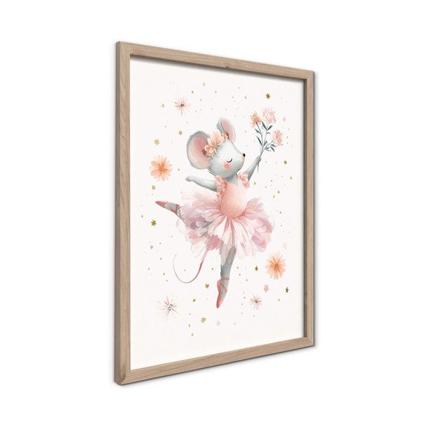 Bērnu plakāts 30x40 cm Mouse Ballerina – Styler-image-4