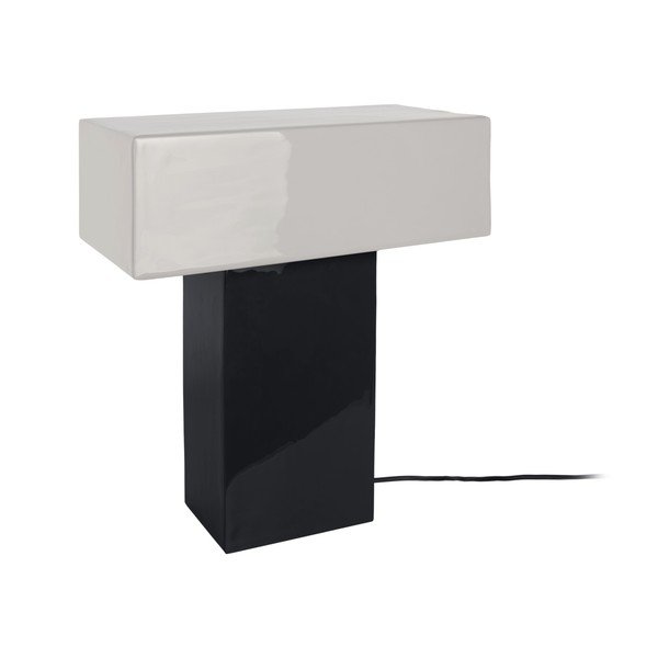 Melna galda lampa (augstums 35 cm) Grato Recto – Leitmotiv-image-1