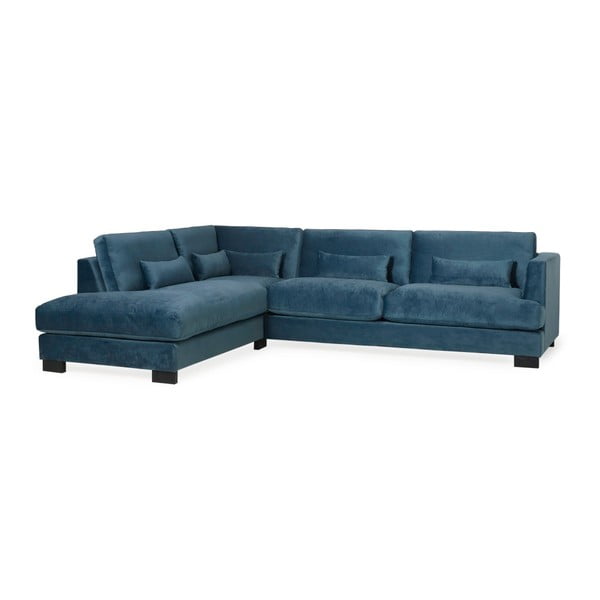 Scandic Brad tumši zils stūra dīvāns, kreisais stūris